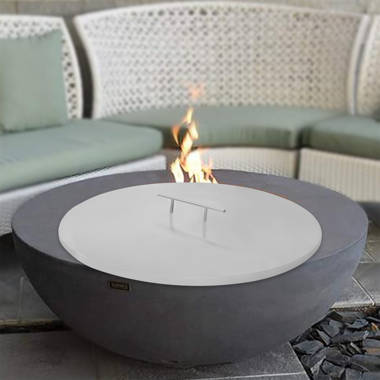 Curonian 31'' Round Stainless Steel Fire Pit Lid & Reviews | Wayfair